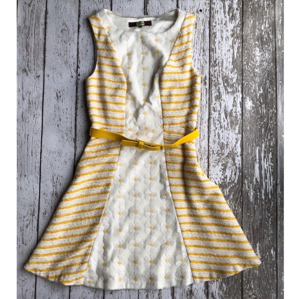 Anthropologie Eva Franco Sequin Daisy Dress